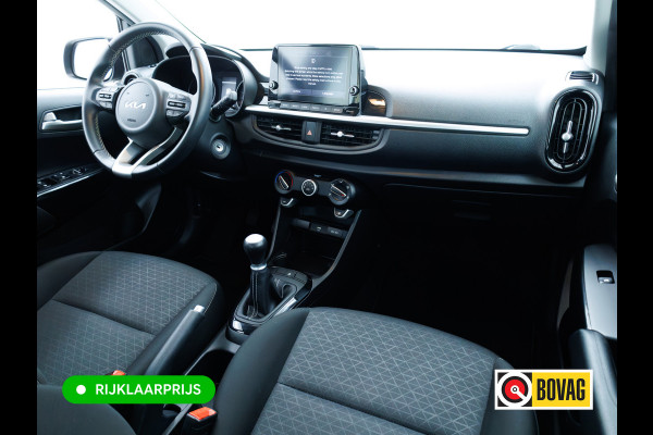 Kia Picanto 1.0 DPi DynamicLine | Apple Carplay | Camera | Cruise control | Airco | DAB | BT Tel. | Zwart | Rijklaarprijs incl. 6 maanden garantie