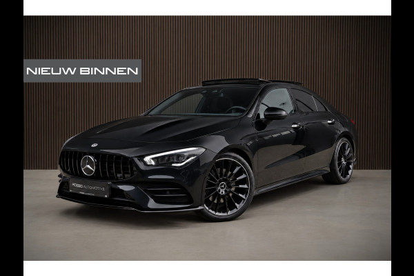 Mercedes-Benz CLA-Klasse 180 Business Solution AMG | Panoramadak | Camera | Dodehoekdetectie | Keyless | Midline Sound | Stoelverwarming | Ambiance Verlichting | Navigatie | LED | Cruise Control |