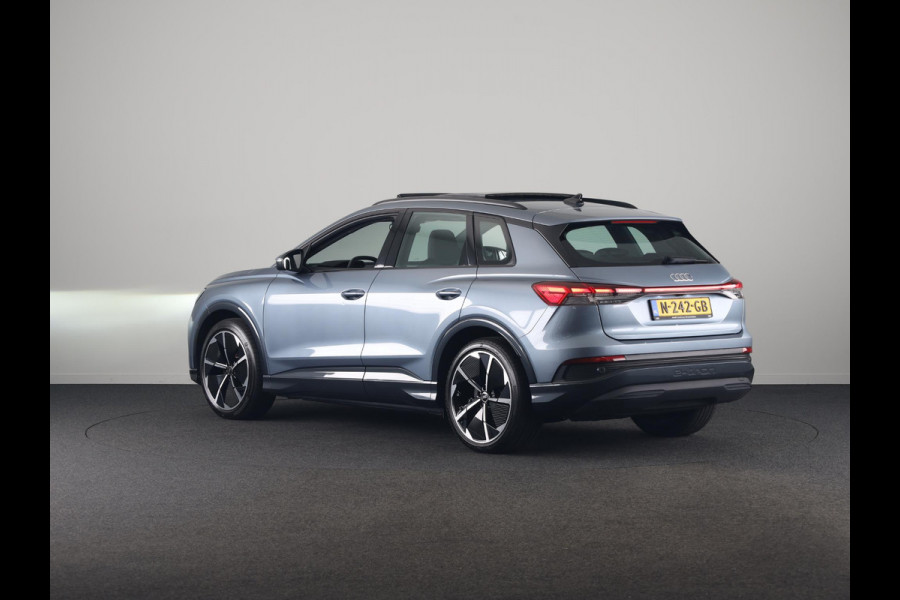 Audi Q4 e-tron 40 Launch edition Advanced Plus 77 kWh 204pk | Panoramadak | Trekhaak | Lederen bekleding | Apple Carplay/Android Auto | Cruise control adaptief | Warmtepomp |