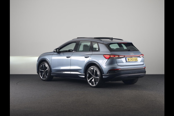 Audi Q4 e-tron 40 Launch edition Advanced Plus 77 kWh 204pk | Panoramadak | Trekhaak | Lederen bekleding | Apple Carplay/Android Auto | Cruise control adaptief | Warmtepomp |
