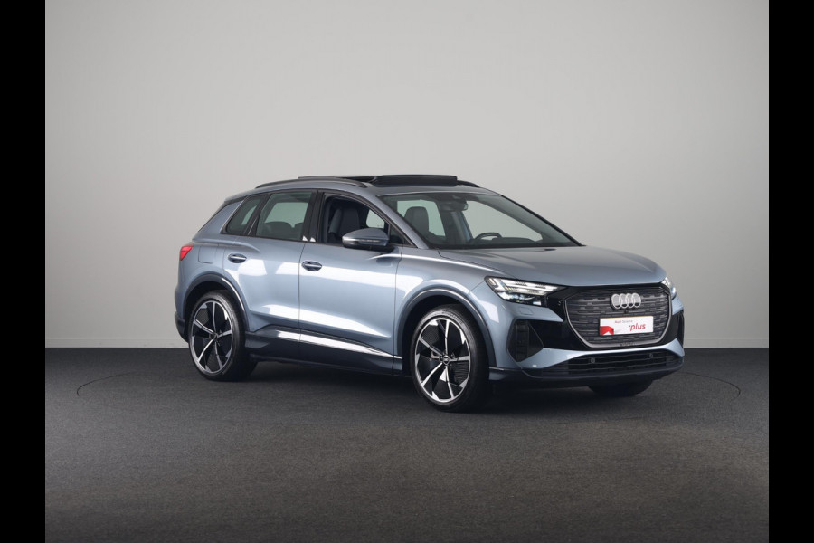 Audi Q4 e-tron 40 Launch edition Advanced Plus 77 kWh 204pk | Panoramadak | Trekhaak | Lederen bekleding | Apple Carplay/Android Auto | Cruise control adaptief | Warmtepomp |