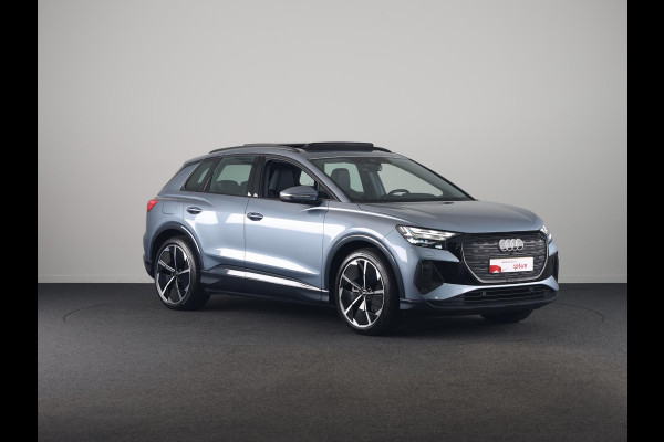 Audi Q4 e-tron 40 Launch edition Advanced Plus 77 kWh 204pk | Panoramadak | Trekhaak | Lederen bekleding | Apple Carplay/Android Auto | Cruise control adaptief | Warmtepomp |
