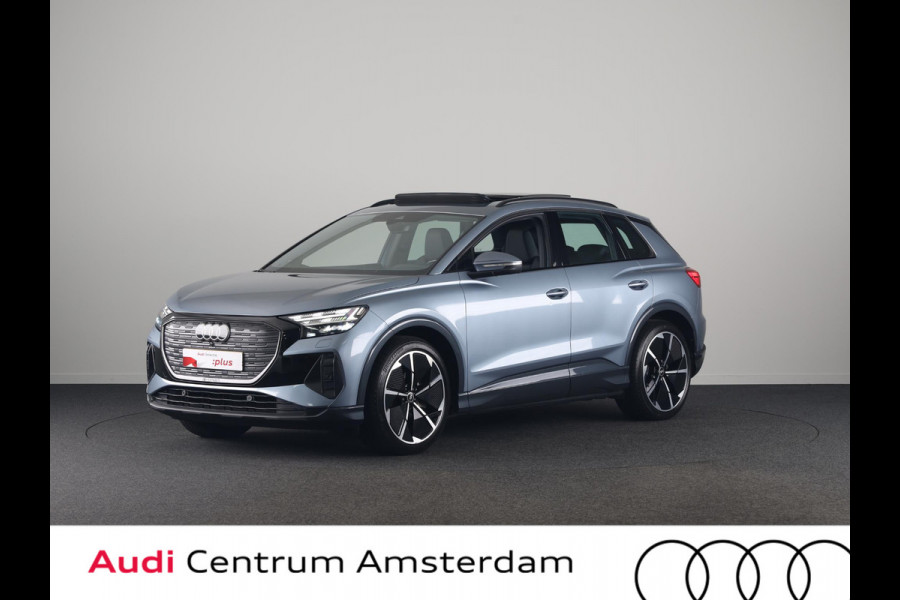 Audi Q4 e-tron 40 Launch edition Advanced Plus 77 kWh 204pk | Panoramadak | Trekhaak | Lederen bekleding | Apple Carplay/Android Auto | Cruise control adaptief | Warmtepomp |