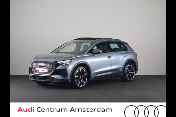 Audi Q4 e-tron 40 Launch edition Advanced Plus 77 kWh 204pk | Panoramadak | Trekhaak | Lederen bekleding | Apple Carplay/Android Auto | Cruise control adaptief | Warmtepomp |