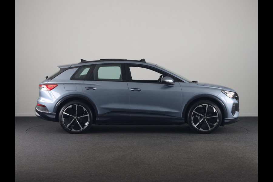 Audi Q4 e-tron 40 Launch edition Advanced Plus 77 kWh 204pk | Panoramadak | Trekhaak | Lederen bekleding | Apple Carplay/Android Auto | Cruise control adaptief | Warmtepomp |