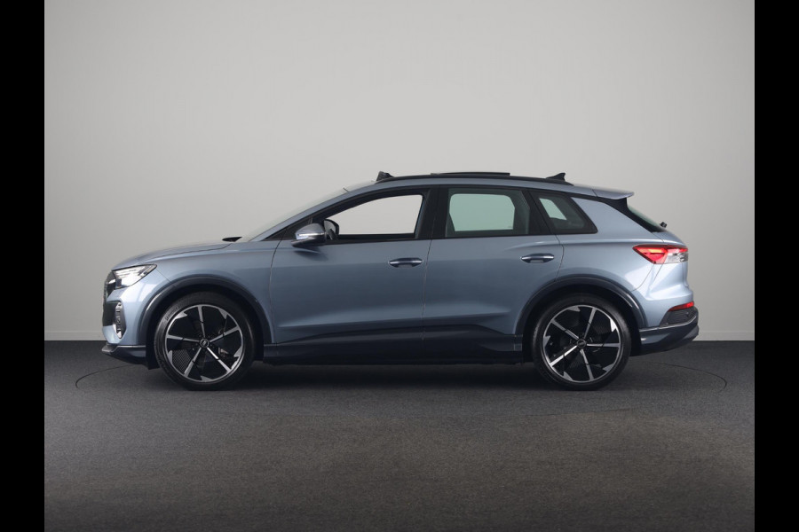 Audi Q4 e-tron 40 Launch edition Advanced Plus 77 kWh 204pk | Panoramadak | Trekhaak | Lederen bekleding | Apple Carplay/Android Auto | Cruise control adaptief | Warmtepomp |