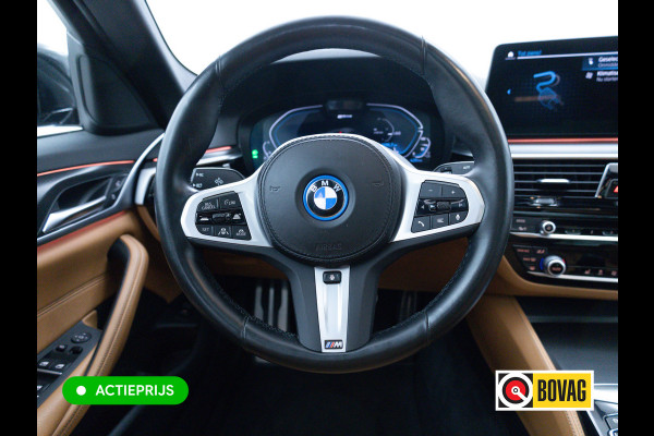 BMW 5 Serie BMW 545e xDrive M-Sport 394PK | 6-CIL. | SCHUIFDAK | TREKHAAK | 360° | ACC | STOEL- & STUURVERW | Adaptieve Cruise, Lederen bekleding, Comfortstoelen, Electrische verstelbare voorstoelen