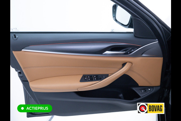 BMW 5 Serie BMW 545e xDrive M-Sport 394PK | 6-CIL. | SCHUIFDAK | TREKHAAK | 360° | ACC | STOEL- & STUURVERW | Adaptieve Cruise, Lederen bekleding, Comfortstoelen, Electrische verstelbare voorstoelen