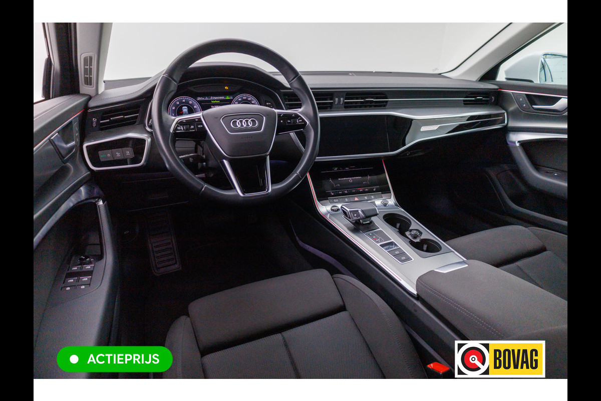 Audi A6 Avant 50 TFSI e quattro | 21 inch | Elec. achterklep | 360 camera | Sfeerverlichting Navigatie, Stoelverwarming, Lane assist, App-connect