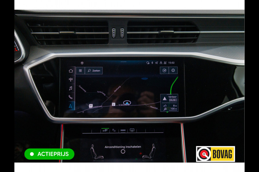 Audi A6 Avant 50 TFSI e quattro | 21 inch | Elec. achterklep | 360 camera | Sfeerverlichting Navigatie, Stoelverwarming, Lane assist, App-connect