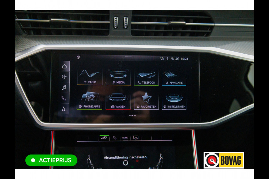 Audi A6 Avant 50 TFSI e quattro | 21 inch | Elec. achterklep | 360 camera | Sfeerverlichting Navigatie, Stoelverwarming, Lane assist, App-connect