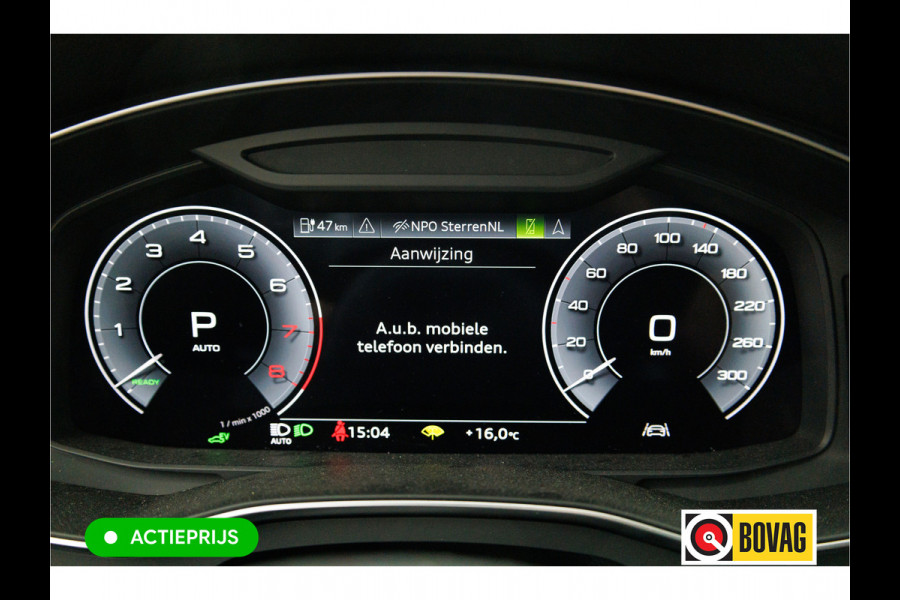 Audi A6 Avant 50 TFSI e quattro | 21 inch | Elec. achterklep | 360 camera | Sfeerverlichting Navigatie, Stoelverwarming, Lane assist, App-connect