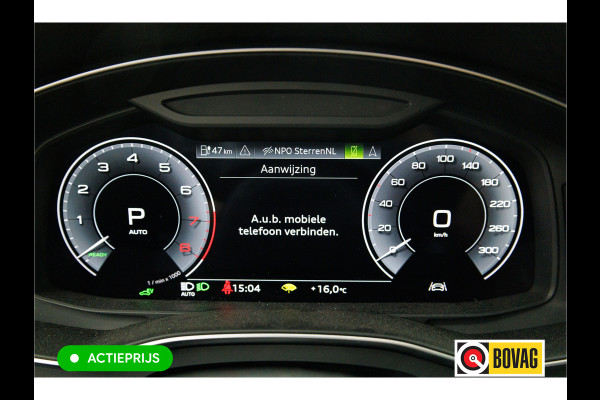 Audi A6 Avant 50 TFSI e quattro | 21 inch | Elec. achterklep | 360 camera | Sfeerverlichting Navigatie, Stoelverwarming, Lane assist, App-connect