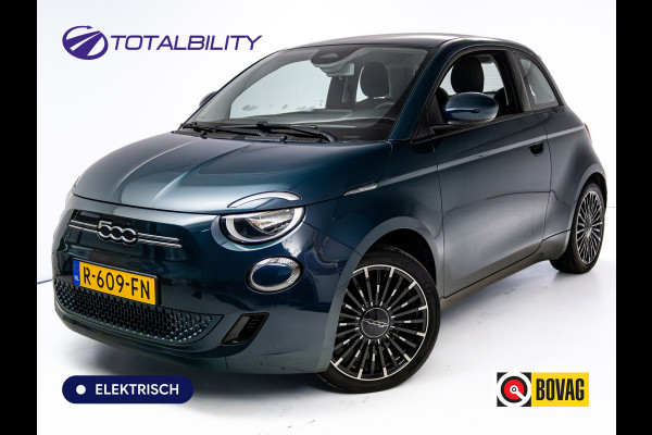 Fiat 500 Icon 42 kWh | Velgen 17" | Cruise | Apple Carplay/Android auto | Navigatie | DAB | Armsteun, Parelmoer lak