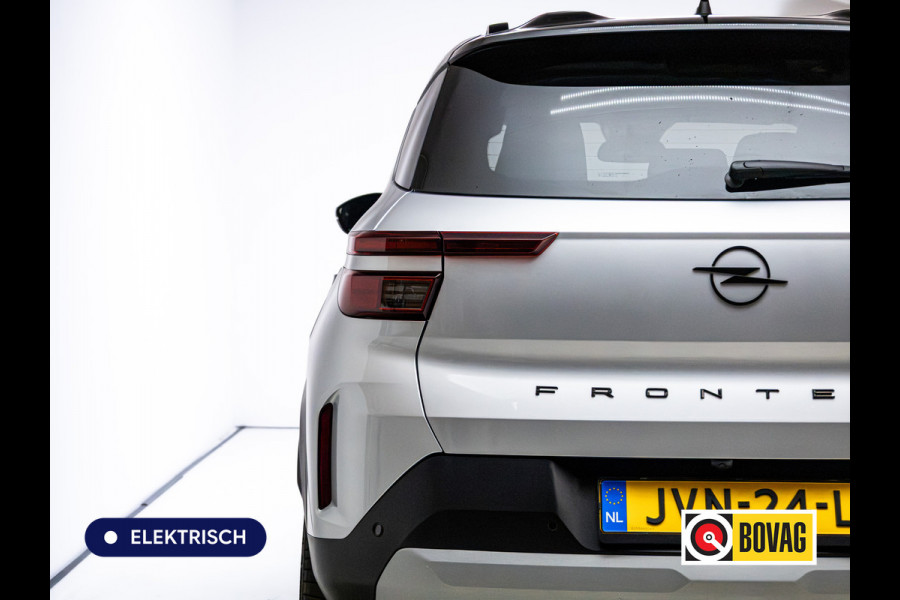 Opel Frontera Electric GS 44 kWh | Stoel- Stuur- & voorruitverw. | Camera | PDC V+A | Cruise | Rijklaarprijs, tot 8 jaar garantie! | Two Tone, 17" LMV, Navigatie, Dode hoek detectie, Carplay, Technologie GS pakket, NL auto