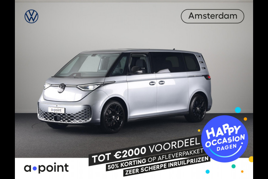 Volkswagen ID. Buzz Pro Bulli Limited Edition 86 kWh LWB 286 pk | 7-persoons | Rondomzicht camera | 21 Inch | Elektr. achterklep | Matrix LED koplampen | Parkeersensoren (Park assist)
