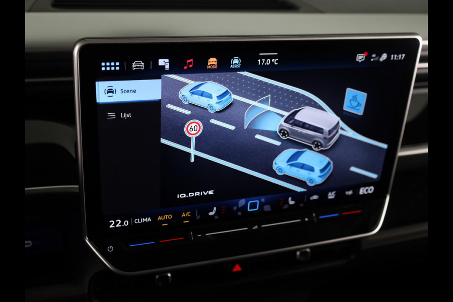 Volkswagen ID. Buzz Pro Bulli Limited Edition 86 kWh LWB 286 pk | 7-persoons | Rondomzicht camera | 21 Inch | Elektr. achterklep | Matrix LED koplampen | Parkeersensoren (Park assist)