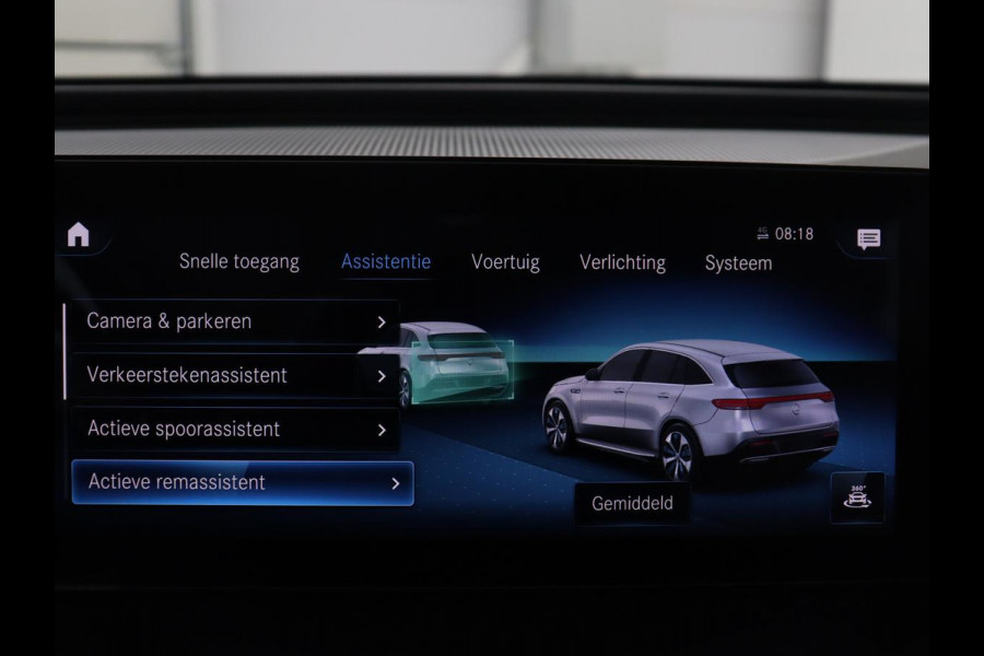 Mercedes-Benz EQC 400 4MATIC Business Solution Luxury 80 kWh | SOH 96.9% | Panoramdak | Leder | Adaptive cruise | Carplay | Sfeerverlichting | Burnmester Surround | Full LED | Stoelverwarming | Camera | Park assist |