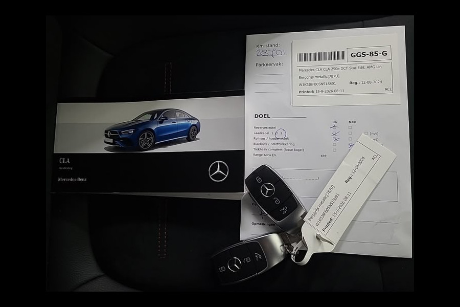 Mercedes-Benz CLA-Klasse 250 e Star Edition AMG | Panoramadak | Stoelverwarming | Camera | Cruise Control | Keyless | Ambiance Verlichting | Navigatie | Grootlichtassistent | LED |