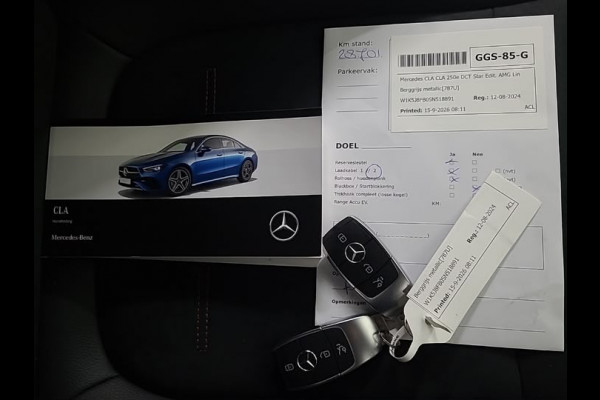 Mercedes-Benz CLA-Klasse 250 e Star Edition AMG | Panoramadak | Stoelverwarming | Camera | Cruise Control | Keyless | Ambiance Verlichting | Navigatie | Grootlichtassistent | LED |