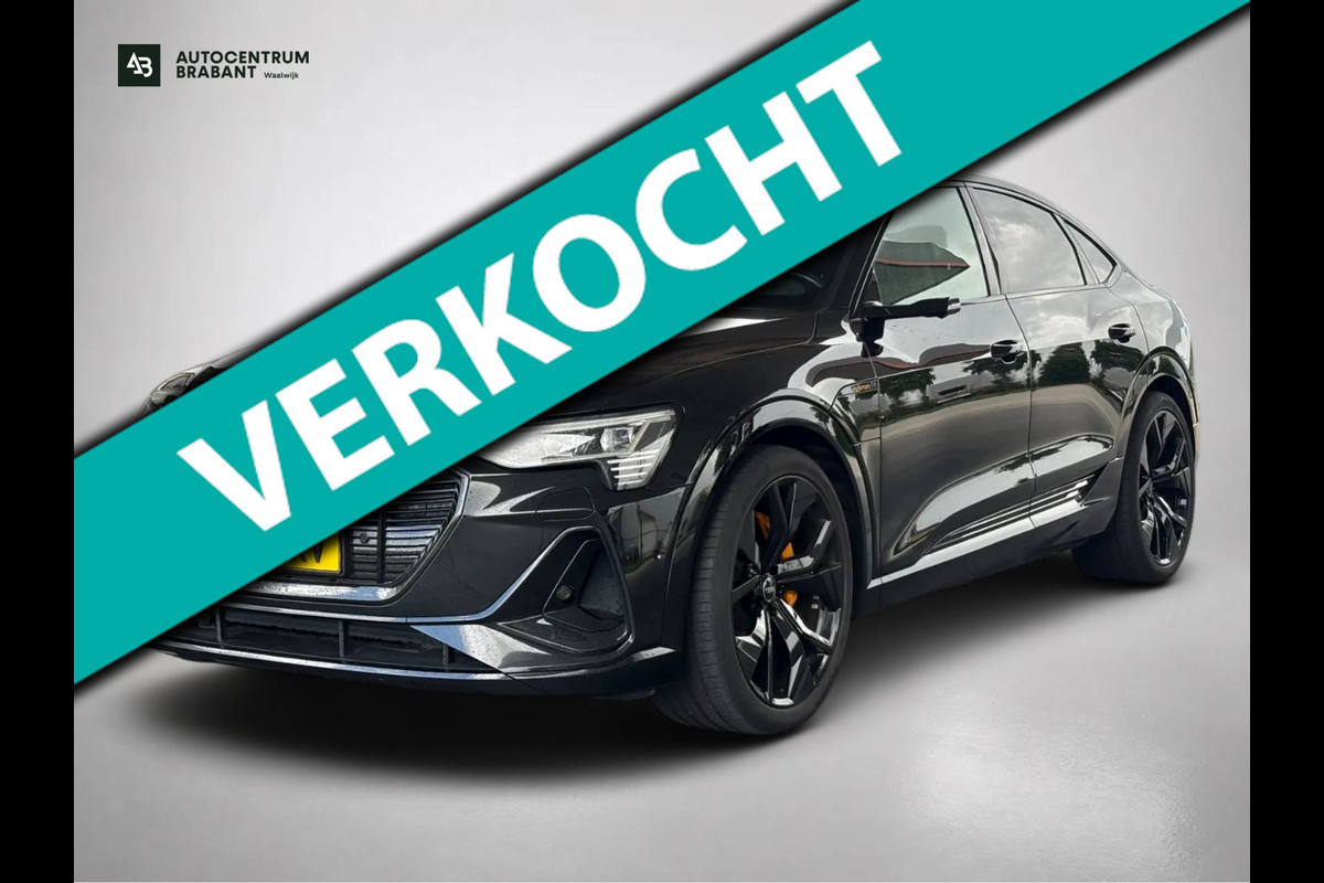 Audi e-tron Sportback 55 quattro edition 95 kWh S-Line 91%SoH(Dealer ondH, Panorama, Camera, Head-up, B&O, Carplay, Etc)