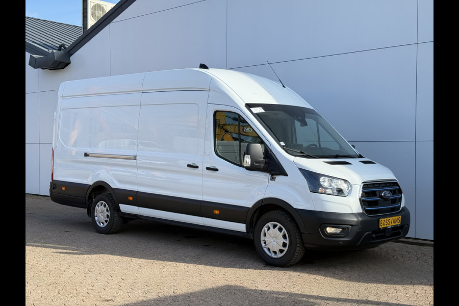 Ford E-Transit 68kWh 184PK L4H3 317km WLTP 95.1% (SOH) BEV Snelladen Carplay Climate control 360° Camera Parkeersensoren v+a Stoelverwarming