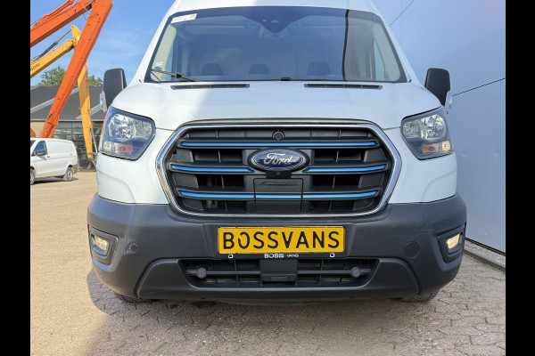 Ford E-Transit 68kWh 184PK L4H3 317km WLTP 95.1% (SOH) BEV Snelladen Carplay Climate control 360° Camera Parkeersensoren v+a Stoelverwarming