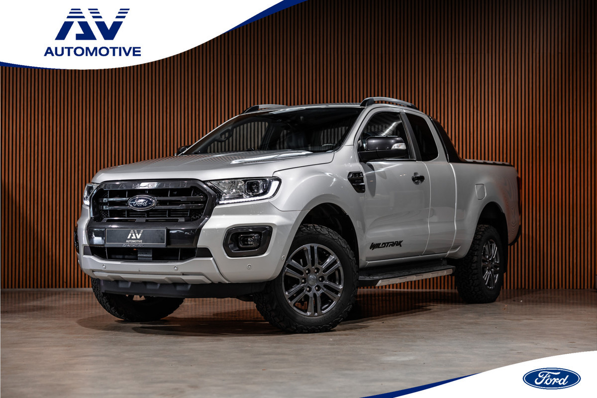 Ford Ranger 2.0 EcoBlue Wildtrak | 3500 KG | Bi-Xenon | Camera | Navigatie | Trekhaak | Cruise control | DAB | Stoelverwarming | Lederen bekleding | Orig. NL auto | Nieuwe APK