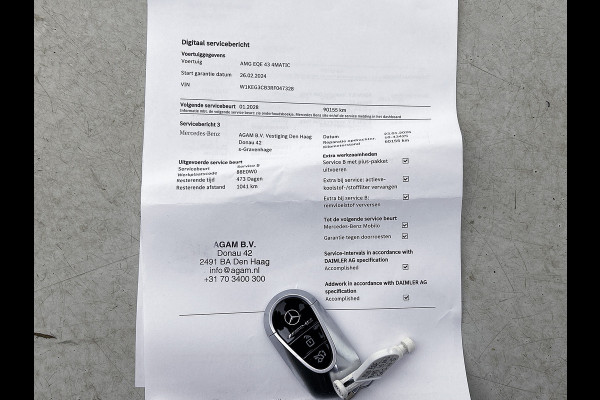 Mercedes-Benz EQE AMG 43 4MATIC 90 kWh Panoramadak | Memory Pakket | Rode gordels |  Burmester Inclusief 24 maanden Mercedes-Benz Certified garantie voor Europa.