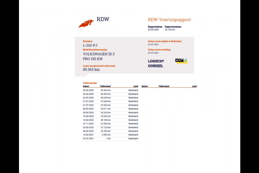 Volkswagen ID.3 62kWh 204pk Adaptive-Cruise Stoel+Stuurverwarmd Navi Ecc Apple Carplay Android Auto SOH 91% DAB All-Season Banden Isofix Bluetooth Keyless start Rijstrooksensor 1e Eigenaar Dealeronderhouden Origineel Nederlandse Auto