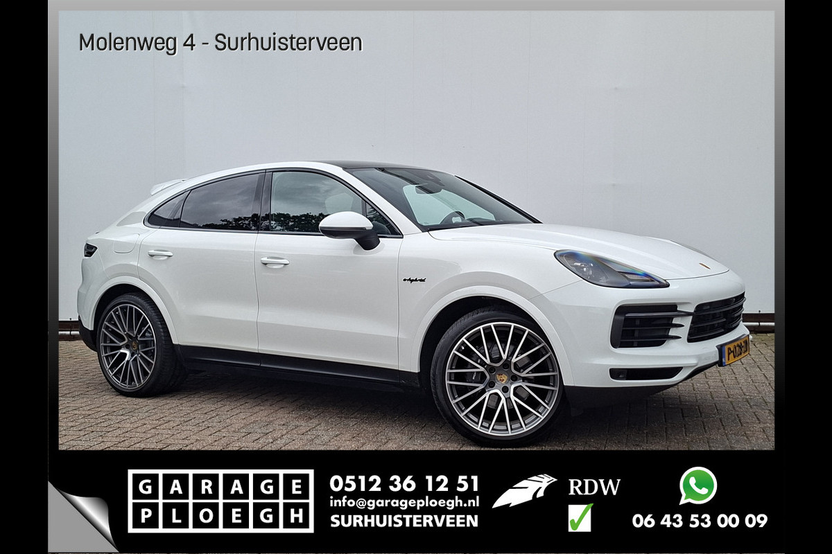 Porsche Cayenne Coupé 3.0 E-Hybrid Pano Trekhaak(3500) 360° Adapt.Cruise Memory Leder