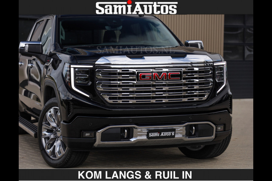 GMC Sierra DENALI | All-In Prijs €79950,- excl | 6,2 V8 Full Option | De Meest Luxe Pick-Up in zijn Klasse | Comfortabele Dubbele Cabine met Royale 5 Zitplaatsen | BPM vrij | Nu Leverbaar uit Voorraad | Voorraad Nr 1788 | De specialist in Amerikaanse pick‑ups in Nederland en Europa.
