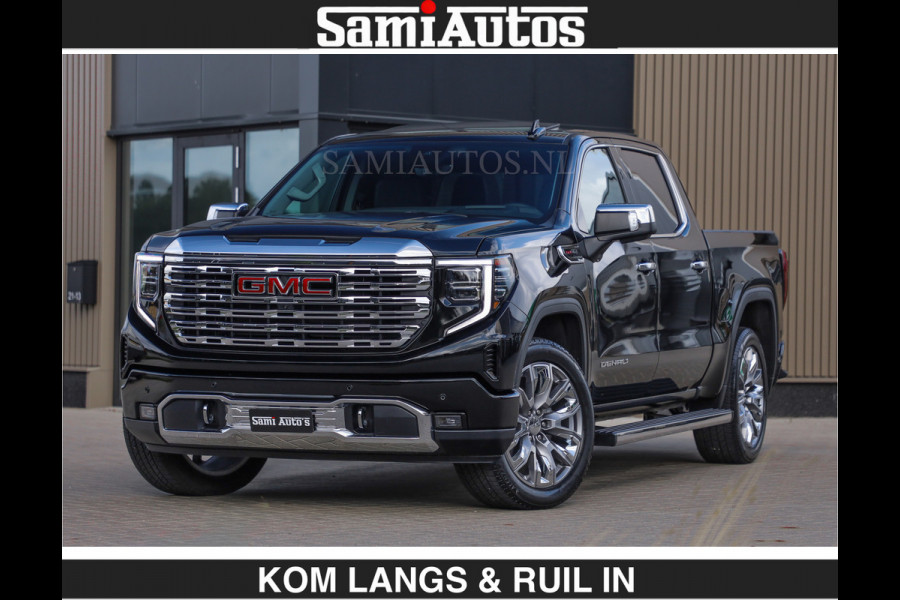 GMC Sierra DENALI | All-In Prijs €79950,- excl | 6,2 V8 Full Option | De Meest Luxe Pick-Up in zijn Klasse | Comfortabele Dubbele Cabine met Royale 5 Zitplaatsen | BPM vrij | Nu Leverbaar uit Voorraad | Voorraad Nr 1788 | De specialist in Amerikaanse pick‑ups in Nederland en Europa.