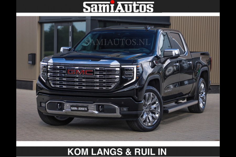 GMC Sierra DENALI | All-In Prijs €79950,- excl | 6,2 V8 Full Option | De Meest Luxe Pick-Up in zijn Klasse | Comfortabele Dubbele Cabine met Royale 5 Zitplaatsen | BPM vrij | Nu Leverbaar uit Voorraad | Voorraad Nr 1788 | De specialist in Amerikaanse pick‑ups in Nederland en Europa.