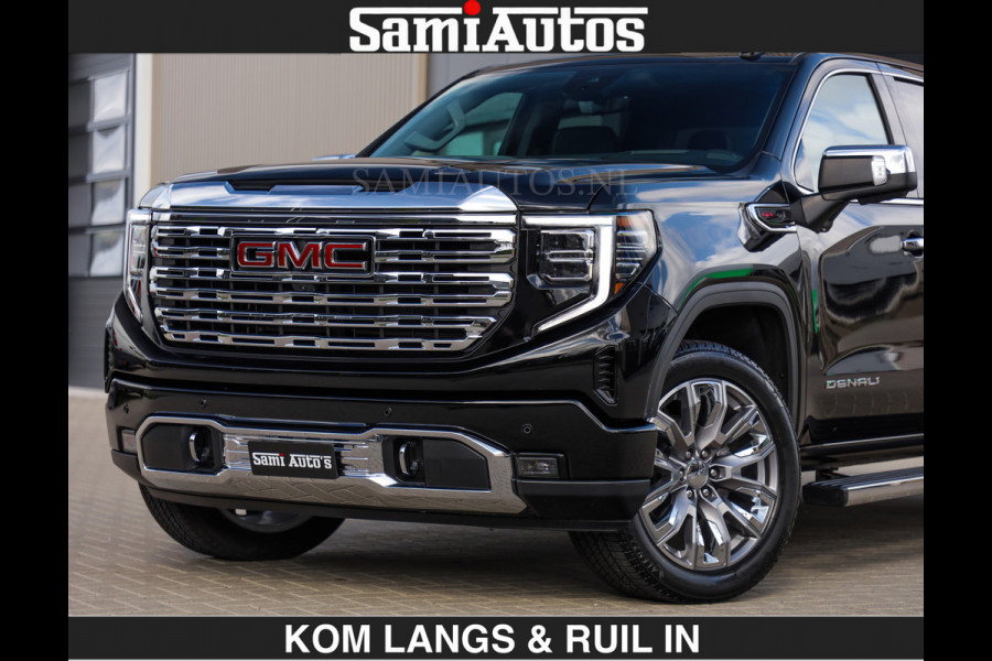 GMC Sierra DENALI | All-In Prijs €79950,- excl | 6,2 V8 Full Option | De Meest Luxe Pick-Up in zijn Klasse | Comfortabele Dubbele Cabine met Royale 5 Zitplaatsen | BPM vrij | Nu Leverbaar uit Voorraad | Voorraad Nr 1788 | De specialist in Amerikaanse pick‑ups in Nederland en Europa.