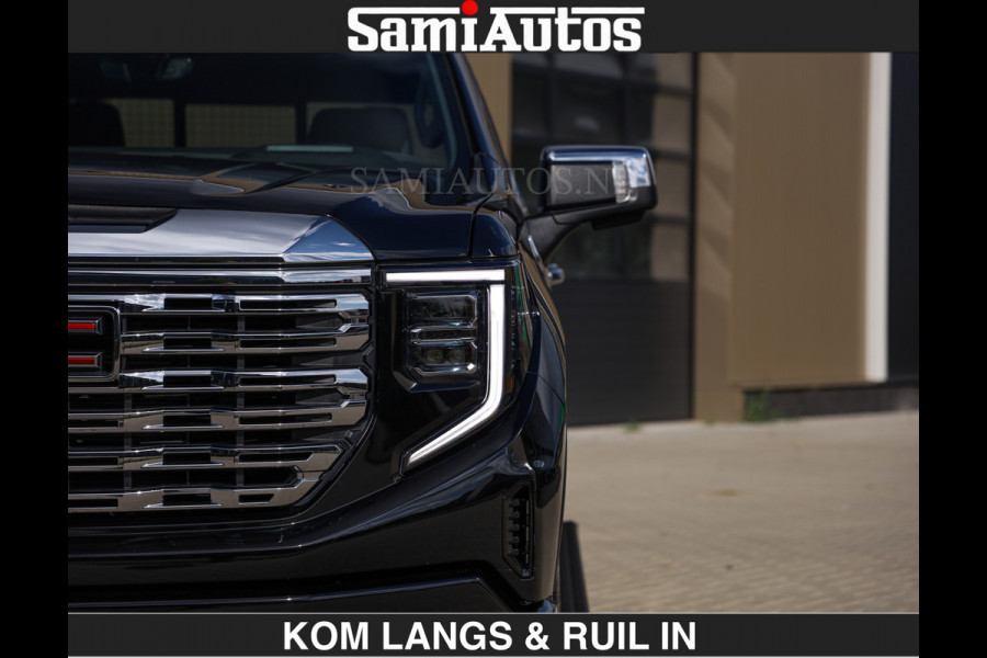 GMC Sierra DENALI | All-In Prijs €79950,- excl | 6,2 V8 Full Option | De Meest Luxe Pick-Up in zijn Klasse | Comfortabele Dubbele Cabine met Royale 5 Zitplaatsen | BPM vrij | Nu Leverbaar uit Voorraad | Voorraad Nr 1788 | De specialist in Amerikaanse pick‑ups in Nederland en Europa.