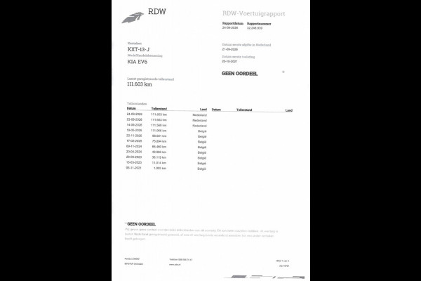 Kia Ev6 GT-Line 77.4 kWh SOh 95,4% PANO LED NAVI 111000KM!!!