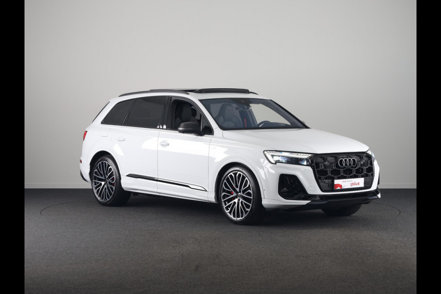 Audi Q7 60 TFSI e quattro Pro Line S Competition 490pk | Panoramadak | Wegklapbare trekhaak |  Stoelventilatie/massage voorin | HD-matrix-led, laserlicht | Digitale oled-achterlichten | Bang & Olufsen Premium 3D | Leder Valcona S-logo ruitpatroon