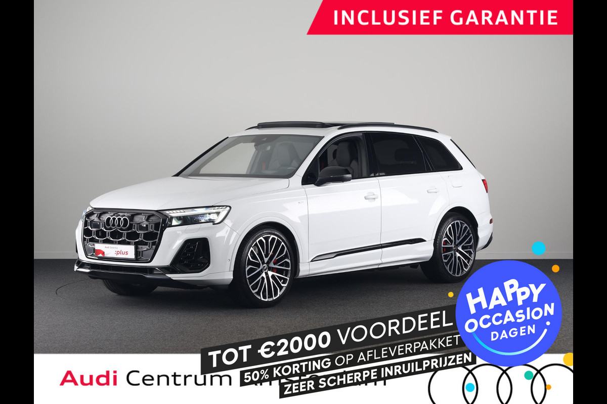 Audi Q7 60 TFSI e quattro Pro Line S Competition 490pk | Panoramadak | Wegklapbare trekhaak |  Stoelventilatie/massage voorin | HD-matrix-led, laserlicht | Digitale oled-achterlichten | Bang & Olufsen Premium 3D | Leder Valcona S-logo ruitpatroon
