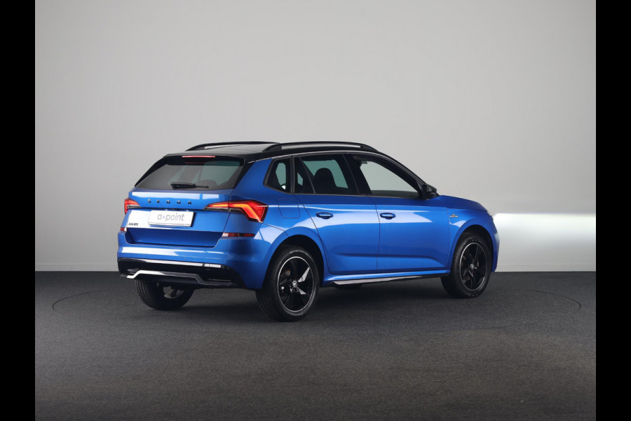 Škoda Kamiq 1.0 TSI Monte Carlo 110 PK DSG | Navigatie via app | Panorama dak | 17"LM velgen | Parkeercamera |