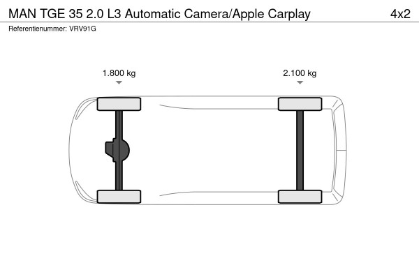 MAN TGE 35 2.0 L3 Automatic Camera/Apple Carplay