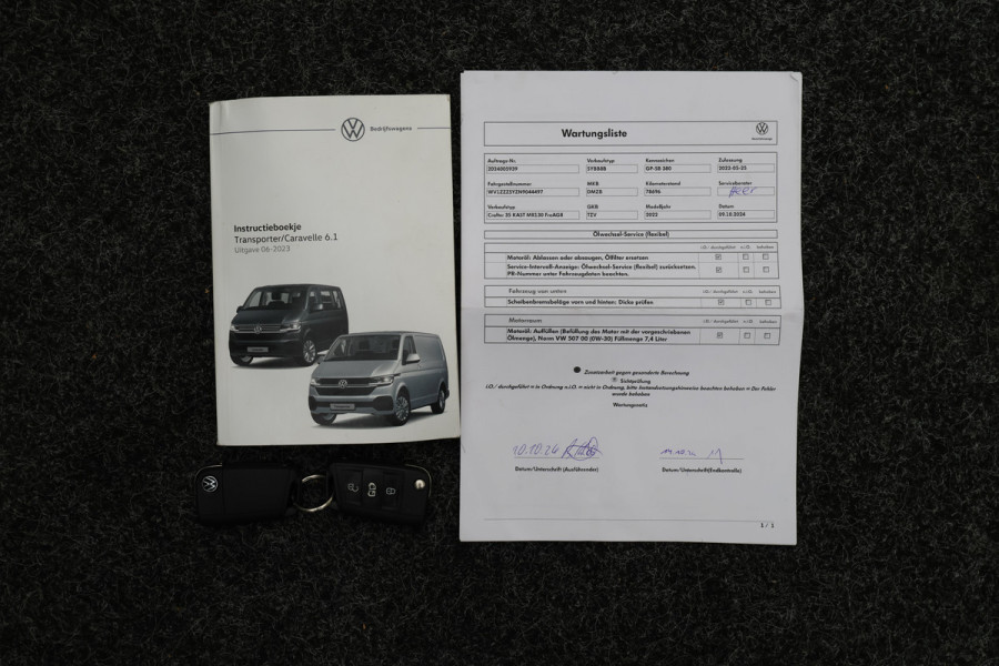 Volkswagen Transporter 2.0 TDI DSG L2H1 Leer, 3-Zits, Camera, Cruise, Airco, Apple Carplay, SideSteps, Elektrisch Pakket, 20''