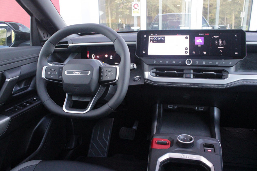 Jeep Compass 1.2 145PK e-Hybrid FIRST EDITION | PANORAMADAK: TWEEDELIG PANORAMISCH SCHUIF-/KANTELDAK | PREMIUM PACK: FOCAL PREMIUM AUDIO/STOELMASSAGE VÓÓR/STOELVENTILATIE VÓÓR/ELEKTRISCH VERSTELBARE VOORSTOELEN MET GEHEUGENFUNCTIE/GLANZEND ZWART GESPOTEN BUMPERS | CONVENIENCE PACK: 360° CAMERA /PARKEERSENSOREN VÓÓR, ACHTER & ZIJDELINGS/BLIND SPOT MONITORING/PEDAALVERWARMINGSPREVENTIE | PACIFIC BLUE | LED MATRIX KOPLAMPEN | 18" LICHTMETALEN VELGEN | VERLICHTE 7-SLEUFS GRILL | PRIVACY GLASS | STOEL/STUUR VERWARMING | VERWARMBARE VOORRUITRAND |SFEERVERLICHTING | ELEKTRISCH BEDIENBARE