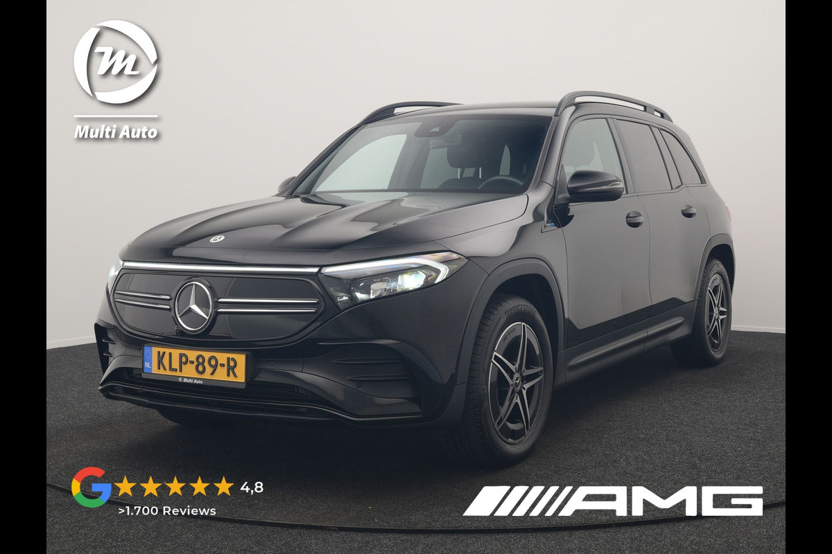 Mercedes-Benz EQB 300 4MATIC AMG Line 69,7 kWh 228pk Dealer O.H. | Camera | MBUX Widescreen Navi | Alcantara Sportstoelen Verwarmd | Sfeerverlichting | Night Pakket | Cruise Control | Virtual | DAB |
