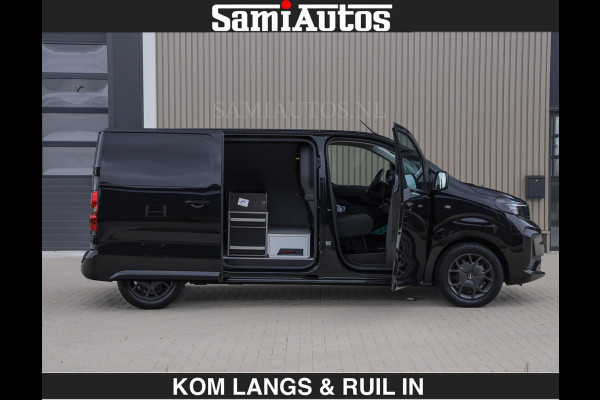 Opel Vivaro BLACK OPS | GEHEEL COMPLEET | €27950,- excl | HOUTEN VLOER EN WANDEN | 3 PERSOONS | 2 DELIG ACHTER DEUREN | LADE SCHUIF BAK | 2. FULL LED | SCHUIF DEUR | GEHEEL ZWART | MOOIE STOERE BUS |