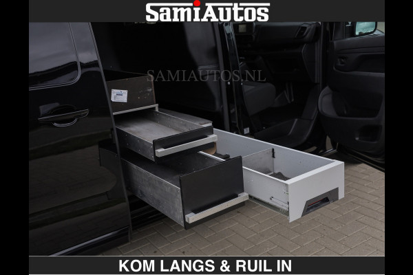 Opel Vivaro BLACK OPS | GEHEEL COMPLEET | €27950,- excl | HOUTEN VLOER EN WANDEN | 3 PERSOONS | 2 DELIG ACHTER DEUREN | LADE SCHUIF BAK | 2. FULL LED | SCHUIF DEUR | GEHEEL ZWART | MOOIE STOERE BUS |