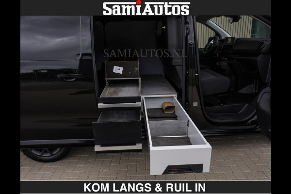 Opel Vivaro BLACK OPS | GEHEEL COMPLEET | €27950,- excl | HOUTEN VLOER EN WANDEN | 3 PERSOONS | 2 DELIG ACHTER DEUREN | LADE SCHUIF BAK | 2. FULL LED | SCHUIF DEUR | GEHEEL ZWART | MOOIE STOERE BUS |