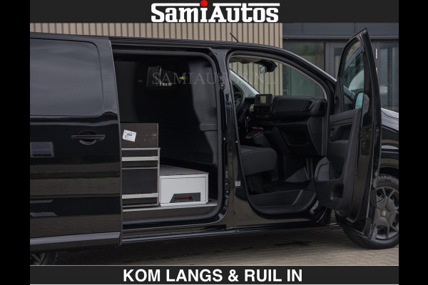 Opel Vivaro BLACK OPS | GEHEEL COMPLEET | €27950,- excl | HOUTEN VLOER EN WANDEN | 3 PERSOONS | 2 DELIG ACHTER DEUREN | LADE SCHUIF BAK | 2. FULL LED | SCHUIF DEUR | GEHEEL ZWART | MOOIE STOERE BUS |