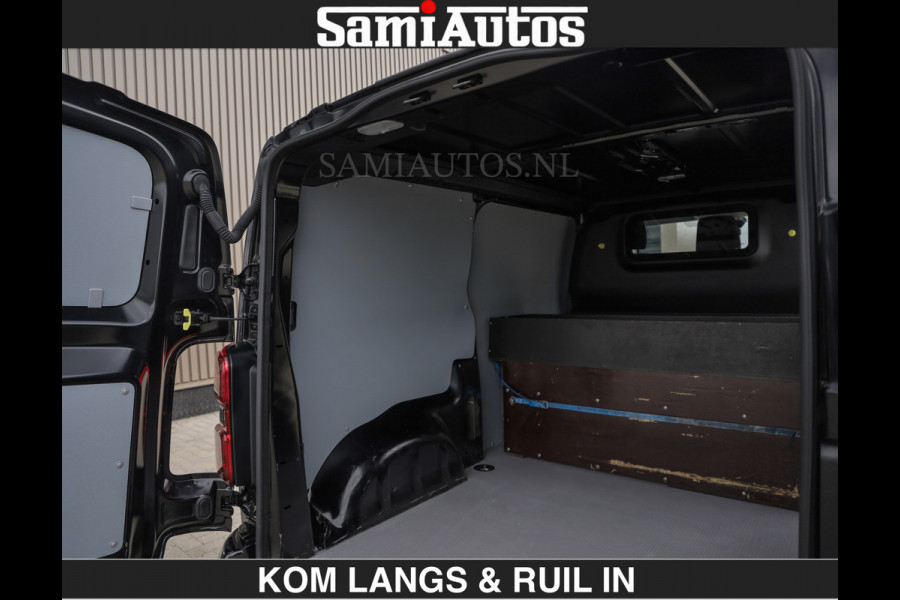Opel Vivaro BLACK OPS | GEHEEL COMPLEET | €27950,- excl | HOUTEN VLOER EN WANDEN | 3 PERSOONS | 2 DELIG ACHTER DEUREN | LADE SCHUIF BAK | 2. FULL LED | SCHUIF DEUR | GEHEEL ZWART | MOOIE STOERE BUS |