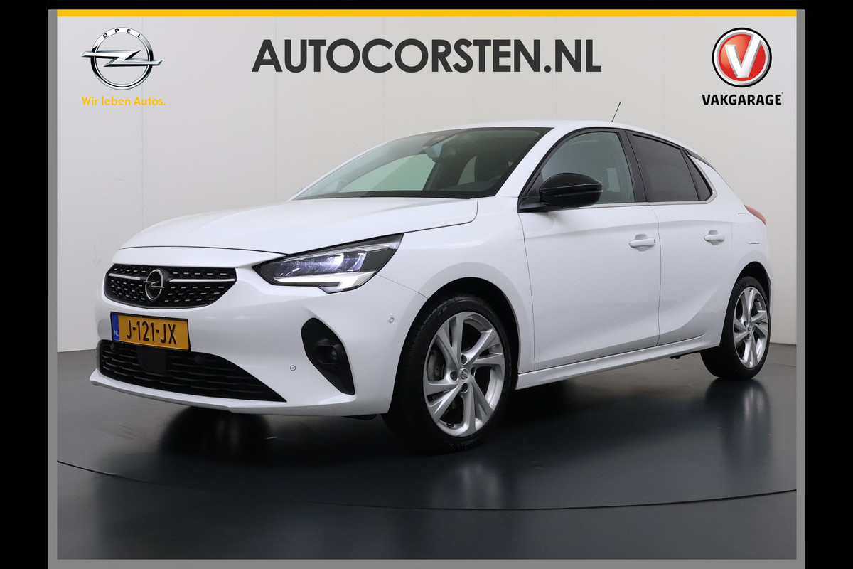 Opel Corsa 1.2T 101PK Camera PDC-a+v Navi Apple Carplay Android EleganceStoel+Stuurverwarming Regen-Lichtsensor Keyless entry/start Privacy Glas Lmv Led Bluetooth Lane Assist Isofix 1e Eigenaar Dealeronderhouden Origineel Nederlandse Auto